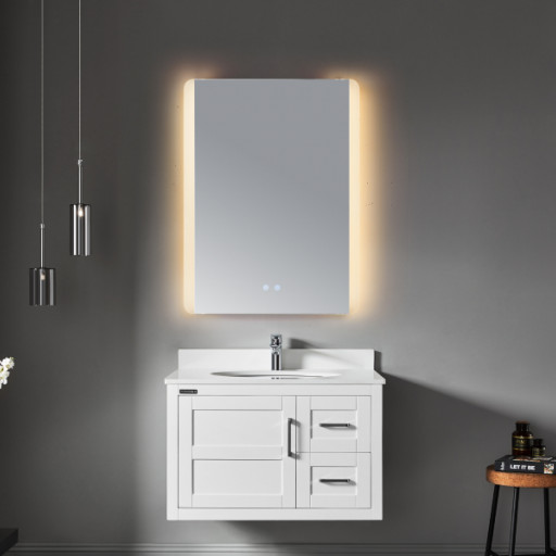 Miroir antibue avec clairage LED rf SA19-008 pour salle de bain PMR