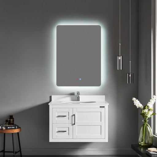 Miroir antibue avec clairage LED rf SA20-005 pour salle de bain PMR