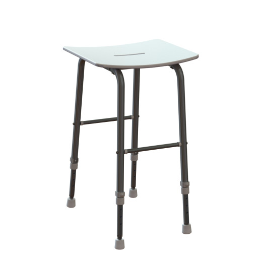 Tabouret de douche RUGAO rglable pour salle de bain PMR