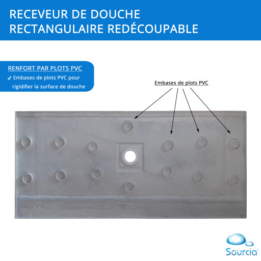 Receveur AQUAPLUS - 180x80 Blanc